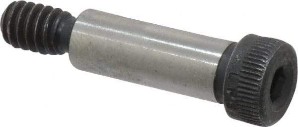 Value Collection - 5/16" Shoulder Diam x 7/8" Shoulder Length, 1/4-20 UNC, Hex Socket Shoulder Screw - 4140 Alloy Steel, Uncoated, 7/32" Head Height x 7/16" Head Diam - USA Tool & Supply