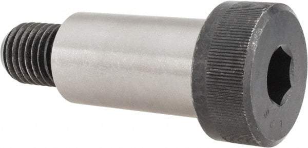 Value Collection - 1-1/4" Shoulder Diam x 2-1/4" Shoulder Length, 7/8-9 UNC, Hex Socket Shoulder Screw - 4140 Alloy Steel, Uncoated, 3/4" Head Height x 1-3/4" Head Diam - USA Tool & Supply