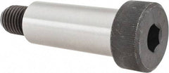 Value Collection - 1-1/4" Shoulder Diam x 3" Shoulder Length, 7/8-9 UNC, Hex Socket Shoulder Screw - 4140 Alloy Steel, Uncoated, 3/4" Head Height x 1-3/4" Head Diam - USA Tool & Supply