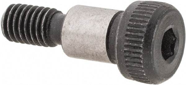 Value Collection - 1/4" Shoulder Diam x 5/16" Shoulder Length, #10-32 UNF, Hex Socket Shoulder Screw - 4140 Alloy Steel, Uncoated, 3/16" Head Height x 3/8" Head Diam - USA Tool & Supply