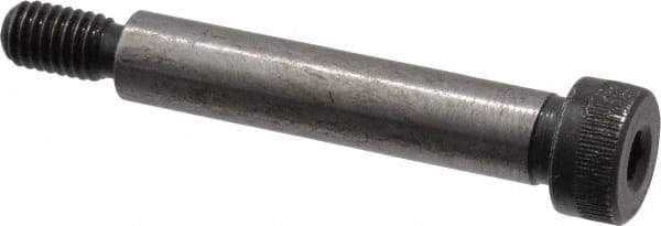 Value Collection - 1/4" Shoulder Diam x 1-1/4" Shoulder Length, #10-32 UNF, Hex Socket Shoulder Screw - 4140 Alloy Steel, Uncoated, 3/16" Head Height x 3/8" Head Diam - USA Tool & Supply