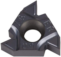 Iscar - 16ER External Right Hand 48-8 Partial Profile 60° Laydown Threading Insert - Grade IC908, TiAlN Coated Carbide, 9.53mm Inscribed Circle - USA Tool & Supply
