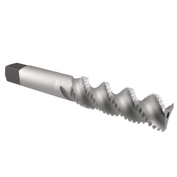 Cleveland - 1/2-20 UNF 3 Flute 3B Bottoming Spiral Flute Tap - High Speed Steel, Bright Finish, 3-3/8" OAL, Right Hand Flute, Right Hand Thread, H3, Series 1093/1094 - USA Tool & Supply