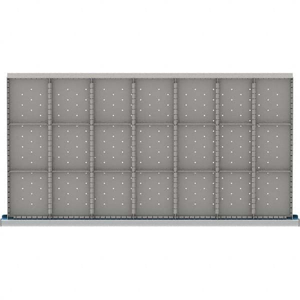 LISTA - 21-Compartment Drawer Divider Layout for 3.15" High Drawers - USA Tool & Supply