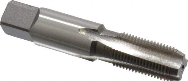 Cleveland - 1/8-27 NPS Thread, 4 Flute Standard Pipe Tap - 2-1/8" OAL, 3/4" Thread Length, 7/16" Shank Diam, Bright Finish, High Speed Steel - Exact Industrial Supply