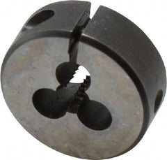 Cle-Line - #10-24 UNC High Speed Steel Round Adjustable Die - USA Tool & Supply