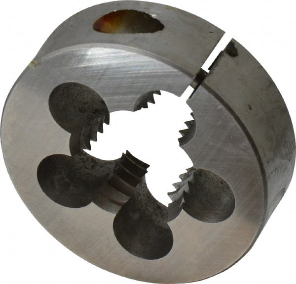 Cle-Line - 7/8-9 UNC High Speed Steel Round Adjustable Die - USA Tool & Supply