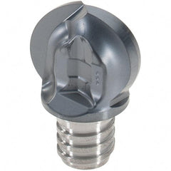 Iscar - MM HBR Grade IC908 Carbide Ball Nose Milling Tip Insert - TiAlN Finish, 2 Flutes, 3/4" Cutting Diam, 0.71" Extension - USA Tool & Supply