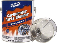 Gunk - Nonchlorinated Carburetor & Parts Cleaner - 96 oz Pail with Dip Basket - USA Tool & Supply