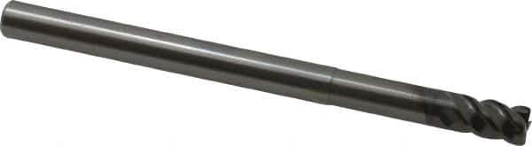 OSG - 8mm, 4 Flute, Single End, Solid Carbide, 0.5mm Corner Radius End Mill - 110mm OAL, 45° Helix, Right Hand Flute, 12mm LOC, Right Hand Cut, 40mm Extended Reach - USA Tool & Supply