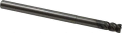 OSG - 8mm, 4 Flute, Single End, Solid Carbide, 0.5mm Corner Radius End Mill - 110mm OAL, 45° Helix, Right Hand Flute, 12mm LOC, Right Hand Cut, 40mm Extended Reach - USA Tool & Supply