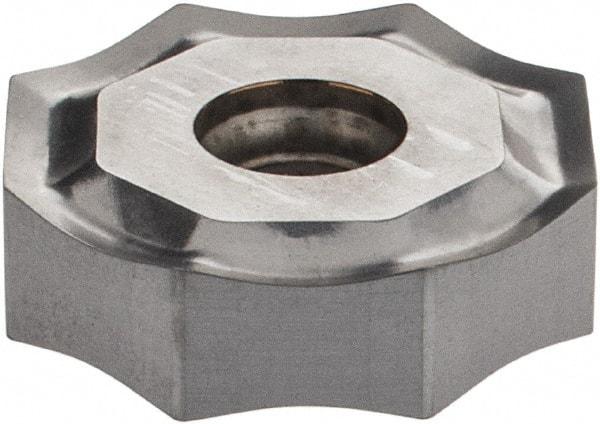 Iscar - ONHU080608 MM Grade IC328 Carbide Milling Insert - TiCN Finish, 0.2362" Thick, 0.7953" Inscribed Circle, 0.8mm Corner Radius - USA Tool & Supply