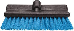 Harper Brush - 2-1/4" Bristle Length, Polypropylene Deck Scrub Brush - 10" Wide Head, 10" OAL, Black, Polypropylene Block - USA Tool & Supply