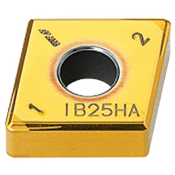 Iscar - CNGG432 M4HF Grade IB25HA PCBN Turning Insert - AlTiN Finish, 80° Diamond, 1/2" Inscr Circle, 3/16" Thick, 1/32" Corner Radius - USA Tool & Supply