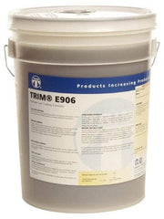 Master Fluid Solutions - Trim E906, 5 Gal Pail Cutting & Grinding Fluid - Water Soluble, For Gear Hobbing, Heavy-Duty Broaching, Machining, Surface/Pocket/Thread Milling - USA Tool & Supply