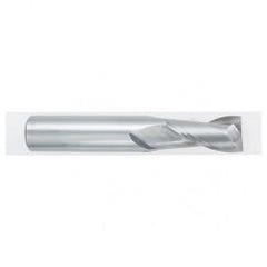 15/32 Dia. x 3 Overall Length 2-Flute Square End Solid Carbide SE End Mill-Round Shank-Center Cutting-Uncoated - USA Tool & Supply