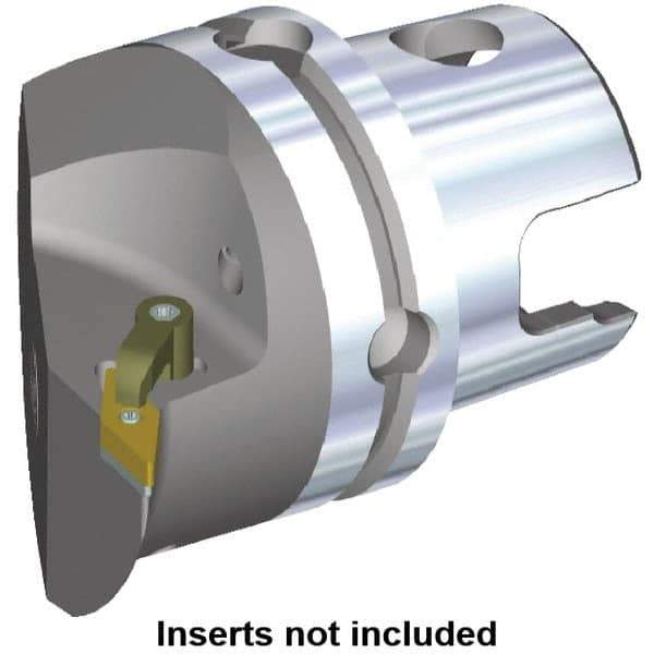 Kennametal - Left Hand Cut, Size KM80, VN.. Insert Compatiblity, Internal Modular Turning & Profiling Cutting Unit Head - 53mm Ctr to Cutting Edge, 70mm Head Length, Through Coolant, Series Kenloc - USA Tool & Supply