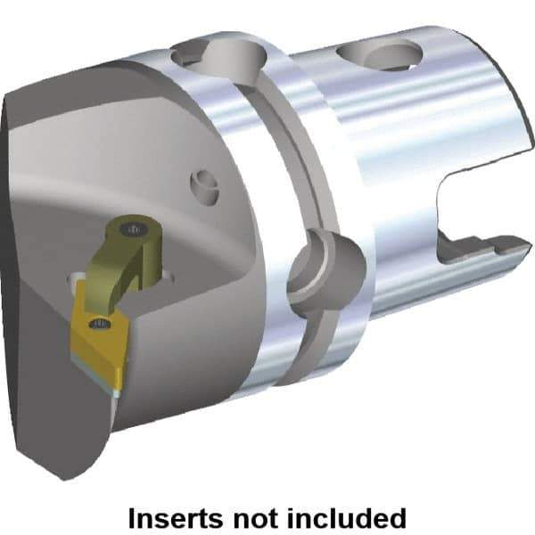 Kennametal - Right Hand Cut, Size KM40, VN.. Insert Compatiblity, Internal or External Modular Turning & Profiling Cutting Unit Head - 27mm Ctr to Cutting Edge, 45mm Head Length, Through Coolant, Series M-Clamping - USA Tool & Supply