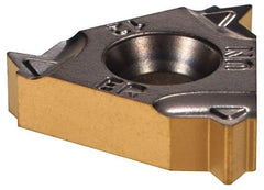 Iscar - 16ERM External Right Hand 12 UN Laydown Threading Insert - Grade IC808, TiAlN Coated Carbide, 9.53mm Inscribed Circle - USA Tool & Supply