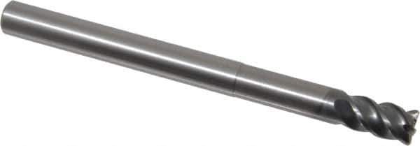 OSG - 10mm, 4 Flute, Single End, Solid Carbide, 1mm Corner Radius End Mill - 120mm OAL, 45° Helix, Right Hand Flute, 15mm LOC, Right Hand Cut, 50mm Extended Reach - USA Tool & Supply