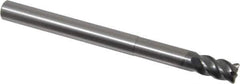 OSG - 10mm, 4 Flute, Single End, Solid Carbide, 1mm Corner Radius End Mill - 120mm OAL, 45° Helix, Right Hand Flute, 15mm LOC, Right Hand Cut, 50mm Extended Reach - USA Tool & Supply