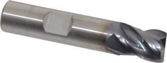 Kennametal - 1/2", 4 Flute, Solid Carbide, 0.03" Corner Radius End Mill - 2-1/2" OAL, 5/8" LOC - USA Tool & Supply