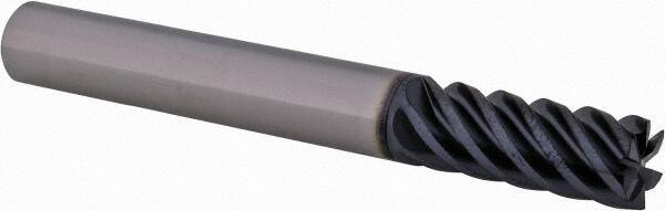 Iscar - 0.313", 3/4" LOC, 5/16" Shank Diam, 2-1/2" OAL, 6 Flute, Solid Carbide Square End Mill - Single End, AlTiN Finish, Spiral Flute, 45° Helix, Centercutting, Right Hand Cut, Right Hand Flute - USA Tool & Supply