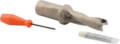 Sumitomo - 3.118" Max Drill Depth, 3xD, 1" Diam, Indexable Insert Drill - 1-1/4" Shank Diam, Whistle Notch Shank - USA Tool & Supply