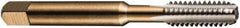 DORMER - M14x1.00 Metric Fine 6H 4 Flute Bright Finish High Speed Steel Straight Flute Machine Tap - Bottoming, Right Hand Thread, 95mm OAL, 24mm Thread Length, Oversize - Exact Industrial Supply