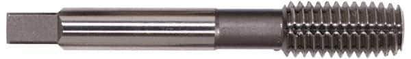 Hertel - M4x0.70 Metric Coarse D6 Thread Limit Plug Thread Forming Tap - High Speed Steel, TiCN Finish, 2-1/8" OAL - Exact Industrial Supply