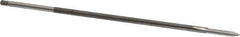 Kennametal - #6-32 UNC 2 Flute H3 Bright Finish High Speed Steel Spiral Point Extension Tap - Plug Chamfer, 6" OAL, 2B/3B Class of Fit, Series 5301EXT - Exact Industrial Supply
