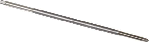 Kennametal - #10-32 UNF 2 Flute H3 Bright Finish High Speed Steel Spiral Point Extension Tap - Plug Chamfer, 6" OAL, 2B/3B Class of Fit - USA Tool & Supply