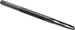 Kennametal - 3/8-16 UNC 3 Flute H3 Bright Finish High Speed Steel Spiral Point Extension Tap - Plug Chamfer, 6" OAL, 2B/3B Class of Fit - USA Tool & Supply