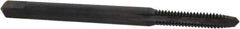 Kennametal - #4-40 UNC 2B/3B 3 Flute Oxide Finish High Speed Steel Straight Flute Standard Hand Tap - Plug, Right Hand Thread, 1-7/8" OAL, 9/16" Thread Length, H2 Limit, Oversize - Exact Industrial Supply
