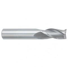 16mm Dia. x 89mm Overall Length 3-Flute Square End Solid Carbide SE End Mill-Round Shank-Center Cutting-Uncoated - USA Tool & Supply