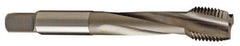 Kennametal - 1/2-20 UNF 3 Flute 2B Modified Bottoming Spiral Flute Tap - Vanadium High Speed Steel, Nitride Finish, 3.38" OAL, Right Hand Flute, Right Hand Thread, H5 - USA Tool & Supply