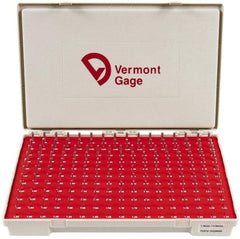 Vermont Gage - 185 Piece, 1.3-4.98 mm Diameter Plug and Pin Gage Set - Minus 0.01 mm Tolerance, Class ZZ - USA Tool & Supply