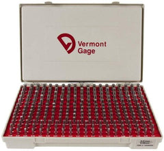 Vermont Gage - 250 Piece, 5.01-9.99 mm Diameter Plug and Pin Gage Set - Minus 0.01 mm Tolerance, Class ZZ - USA Tool & Supply