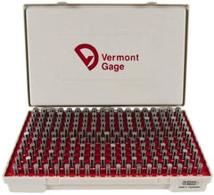 Vermont Gage - 200 Piece, 10.01-13.99 mm Diameter Plug and Pin Gage Set - Minus 0.01 mm Tolerance, Class ZZ - USA Tool & Supply