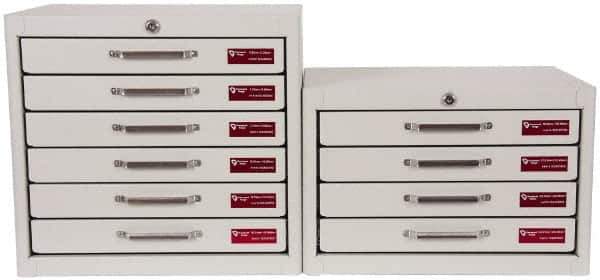 Vermont Gage - 1265 Piece, 0.21-25.49 mm Diameter Plug and Pin Gage Set - Minus 0.01 mm Tolerance, Class ZZ - USA Tool & Supply