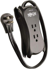 Tripp-Lite - 3 Outlets, 120 VAC15 Amps, 1.5' Cord, Power Outlet Strip - Floor, Keyhole Mount, 5-15 NEMA Configuration, 1.4" Strip - USA Tool & Supply