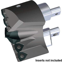 Kennametal - Series KSEM Plus, Head Connection FDS80, 88.9mm Max Diam Interchangeable Pilot Drill Head - KSEMP4000HPGM Pilot Drill, 40mm Pilot Drill Diam, 5 Nonpilot Inserts, 54.34mm Head Length - USA Tool & Supply