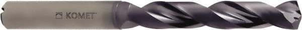 Komet - 10.1mm 140° Solid Carbide Jobber Drill - TiAlN Finish, Right Hand Cut, Spiral Flute, Straight Shank, 118mm OAL - USA Tool & Supply