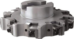 Seco - Shell Mount Connection, 0.63" Cutting Width, 1.579" Depth of Cut, 6" Cutter Diam, 1-1/2" Hole Diam, 10 Tooth Indexable Slotting Cutter - R335.25 Toolholder, XNHQ, LNHQ Insert, Right Hand Cutting Direction - USA Tool & Supply