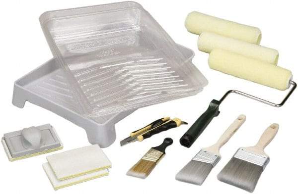 Ability One - Trim Paint Roller Kit - Includes Paint Tray, Roller Cover & Frame - USA Tool & Supply