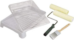 Ability One - Trim Paint Roller Kit - Includes Paint Tray, Roller Cover & Frame - USA Tool & Supply