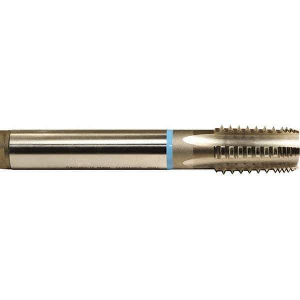 Emuge - Bright Finish, Cobalt, Interrupted Thread Pipe Tap - 4-1/2 Inch Overall Length, 1-3/4 Inch Thread Length, 1.40 Inch Square Size, Series KEG - USA Tool & Supply