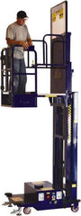 Ballymore - 650 Lb Capacity, 186" Lift Height, Battery Operated Power Stocker Lift with Safety Sensor - 186" Lift Height, Battery Operated - USA Tool & Supply