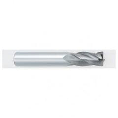 1 Dia. x 4 Overall Length 4-Flute Square End Solid Carbide SE End Mill-Round Shank-Center Cutting-Uncoated - USA Tool & Supply