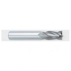 11mm Dia. x 70mm Overall Length 4-Flute Square End Solid Carbide SE End Mill-Round Shank-Center Cutting-TiALN - USA Tool & Supply